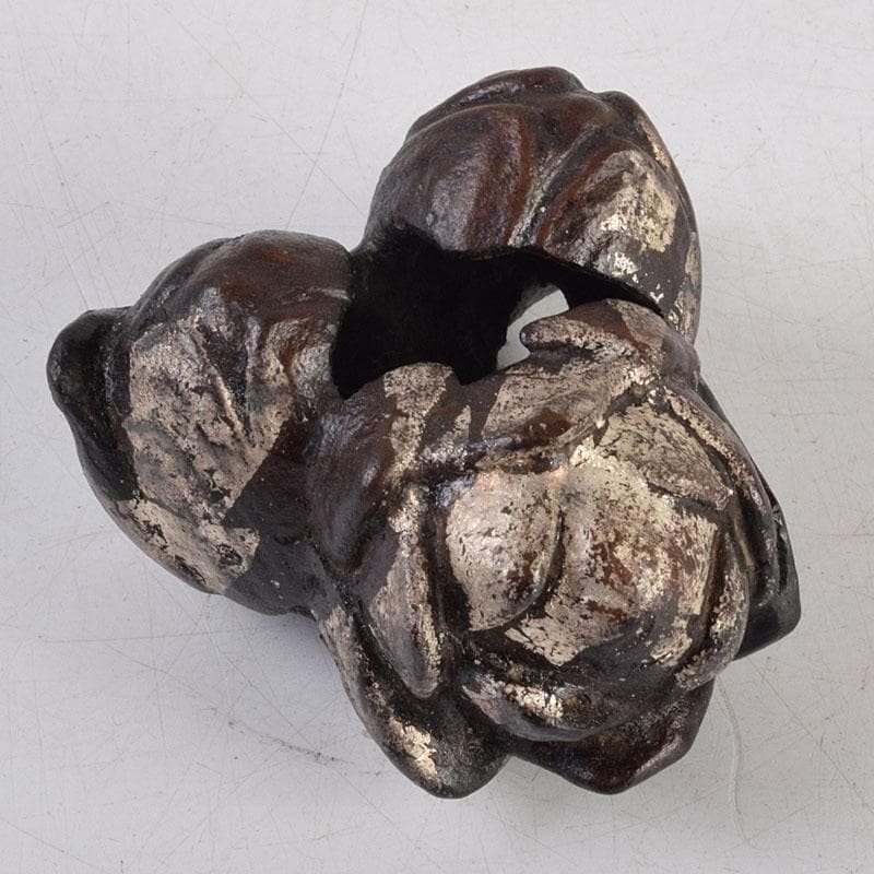 釜師　十三代　宮崎寒雉作　鋳銅　蓋置　共箱　V　9047