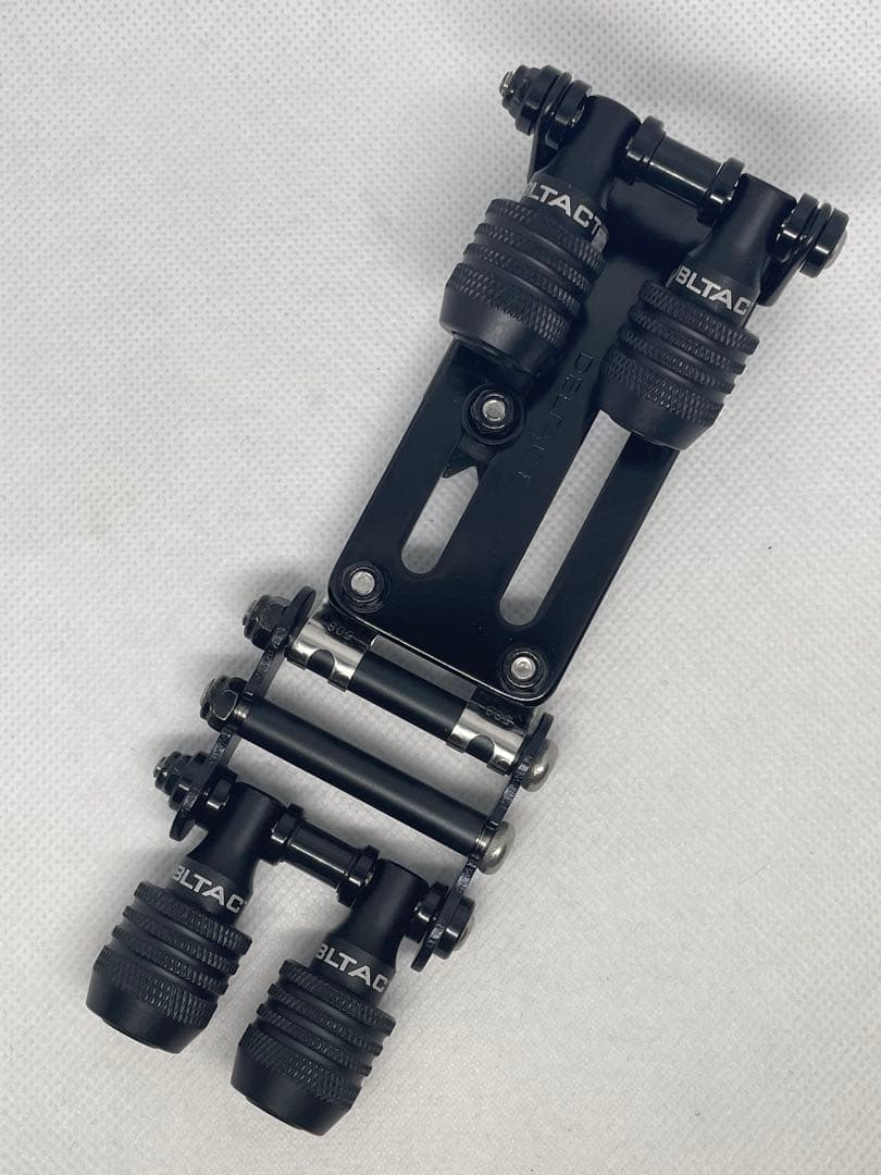 ダブルタクトプレート　ビットホルダー4P ニックス風チェーン(オールブラック)