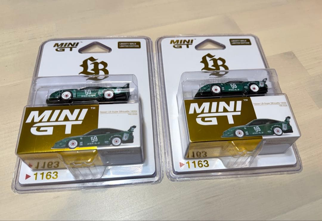 2台セット★MINI GT★日産 180SX★LBWK 東京オートサロン限定★