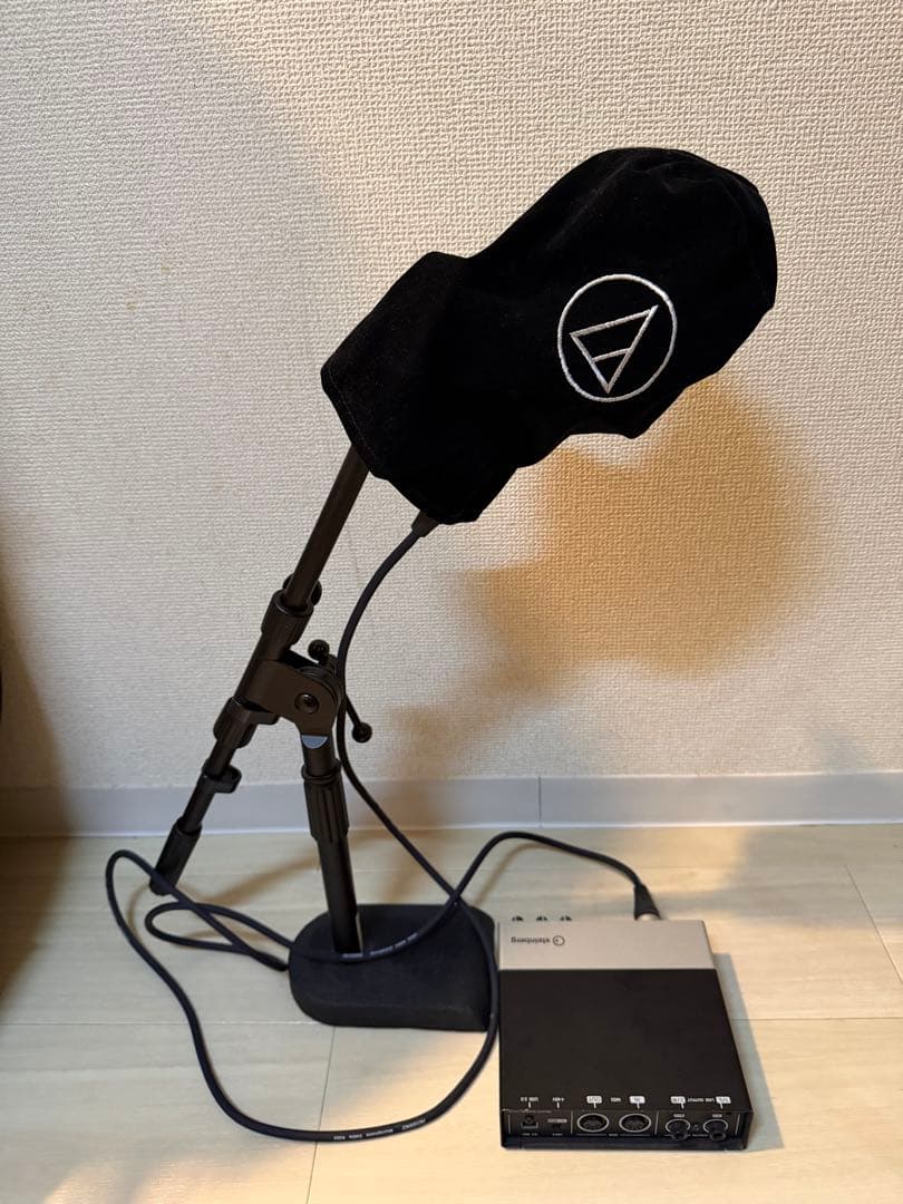 コンデンサーマイク　マイクスタンド　インターフェース付