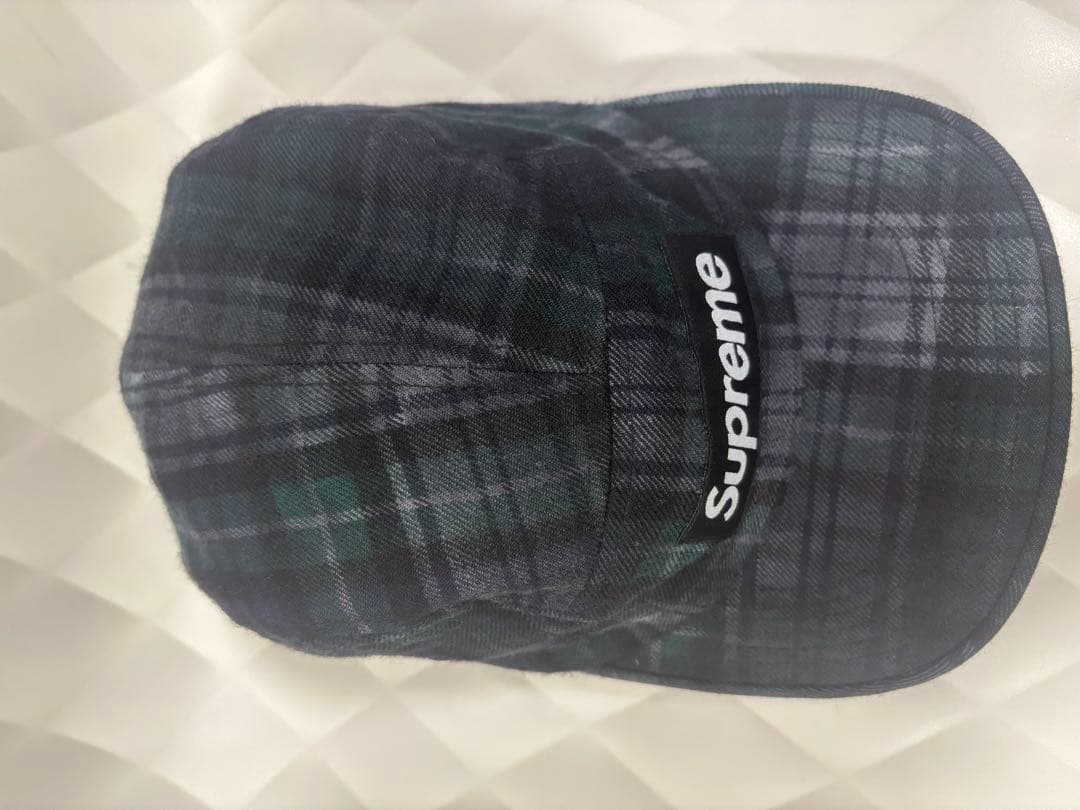 Supreme （シュプリーム）チェック柄　キャンプキャップ　ボックスロゴ　Fサ