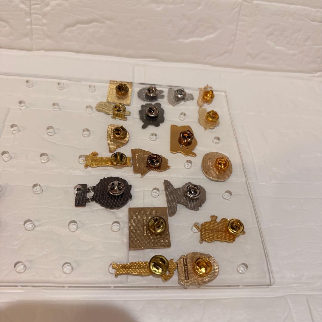 スタジオジブリ　ジブリがいっぱいピンズ他　１８点セット　有効ボード付き