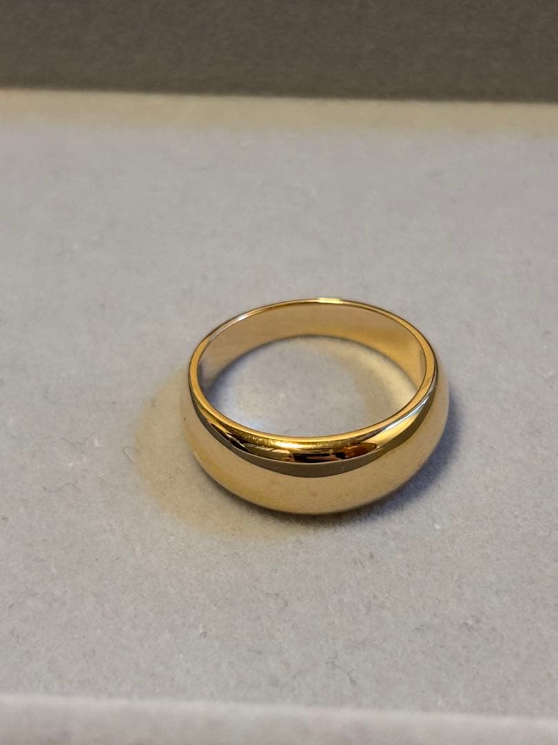 【期間限定価格】K18 18金 リング 7.2g 12号 甲丸