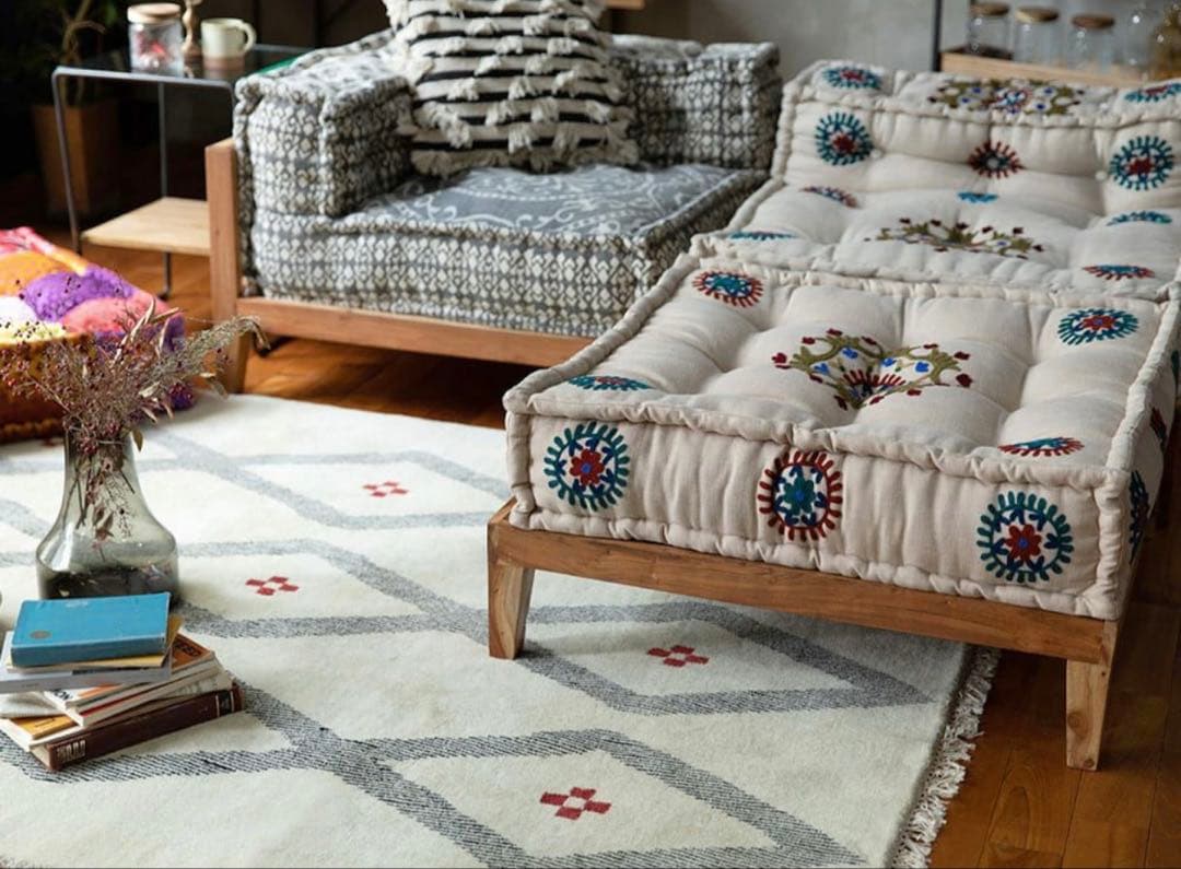 Y*様 【美品】アデペシュ ブロックマルチソファ 2人掛けコンプリート品