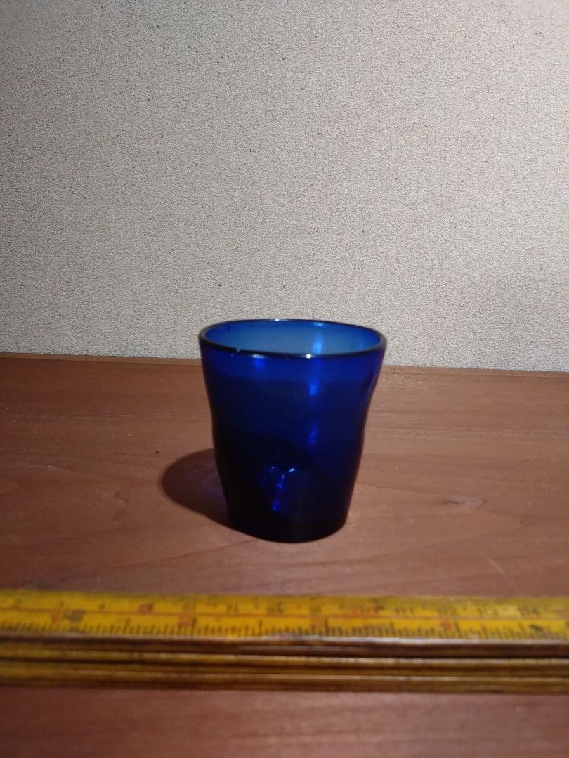 フランス    ブルー キャンドルグラス