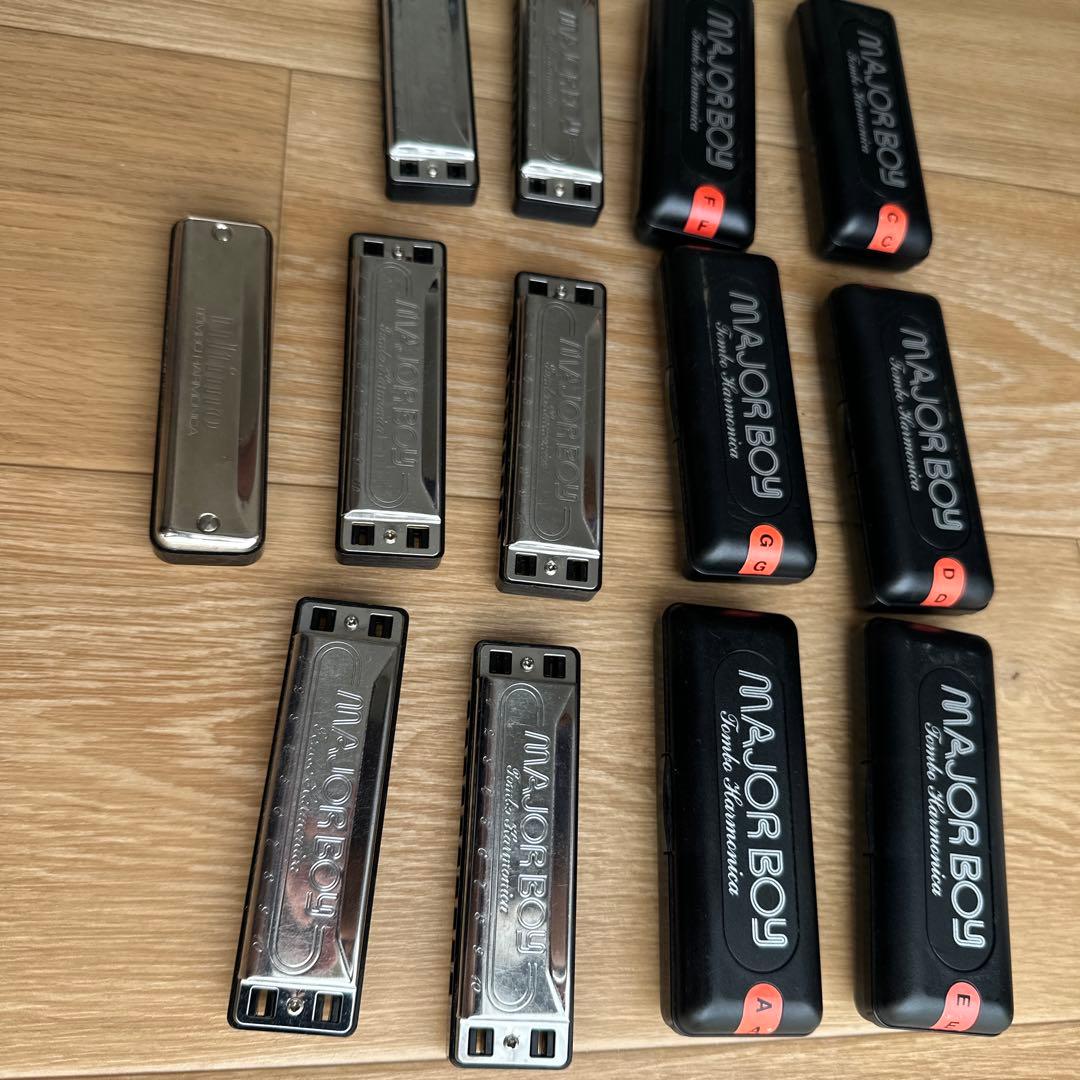 MAJOR BOY & ULTIMO ブルースハープ　ハーモニカ7本セット