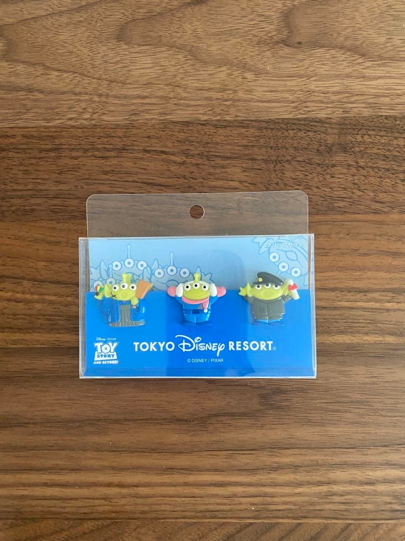 【未開封希少】ディズニーリゾート リトルグリーンメン マンスリー クリップ