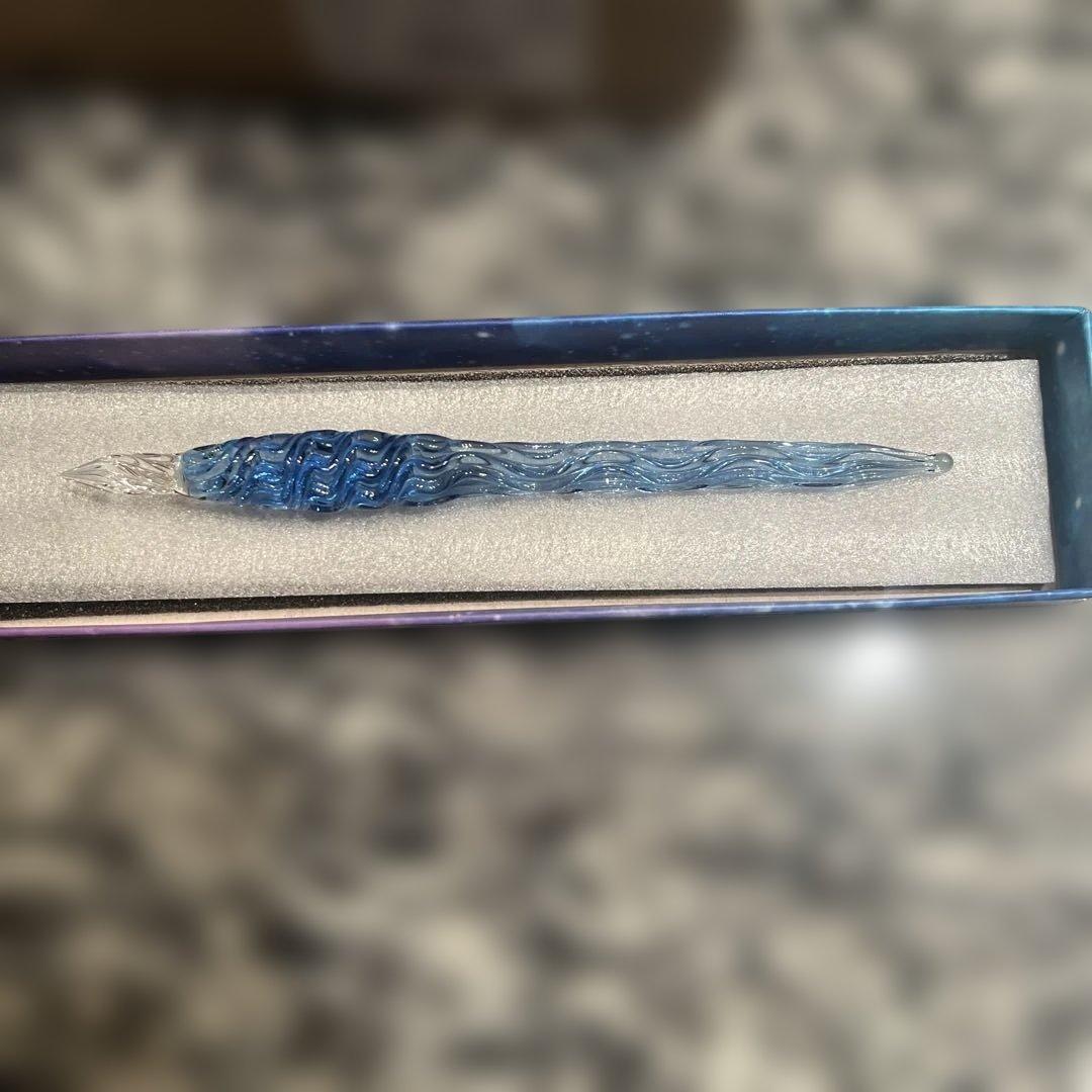 ほぼ新品　硬質ガラスペン　管清風　万年筆