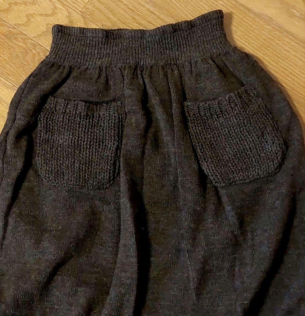 美品　M.&KYOKO　エムアンドキョウコ　ウールニットバルーン風スカート