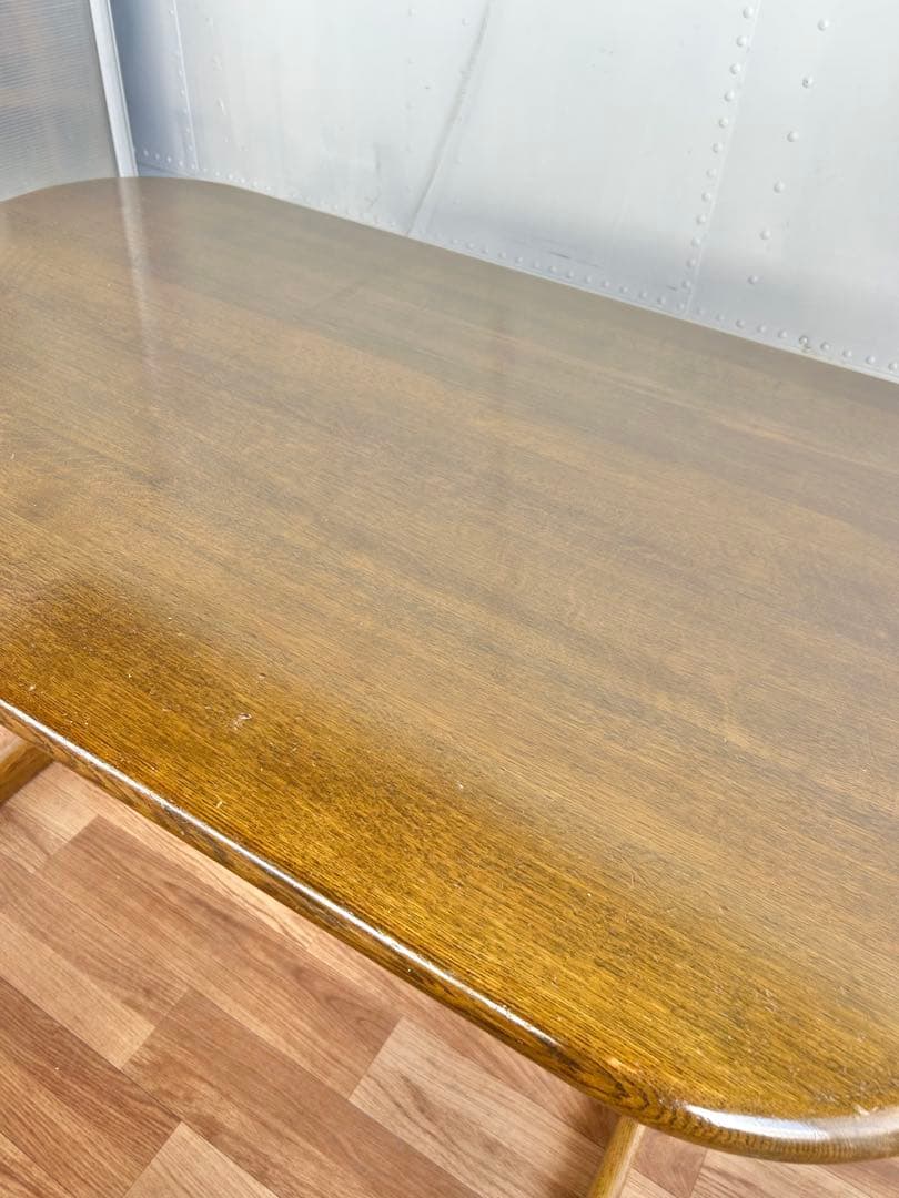 617 浜本工芸 ダイニング　テーブル 高級木製 美品 ナチュラル リビング　a