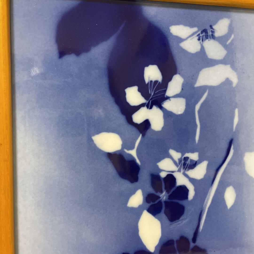 ＊Juliane Marie＊・Blue flower・額装３４cm×２８cm・