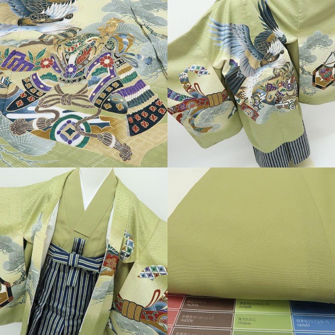 新品 七五三 ５歳 男児 ４点セット 着物 C1