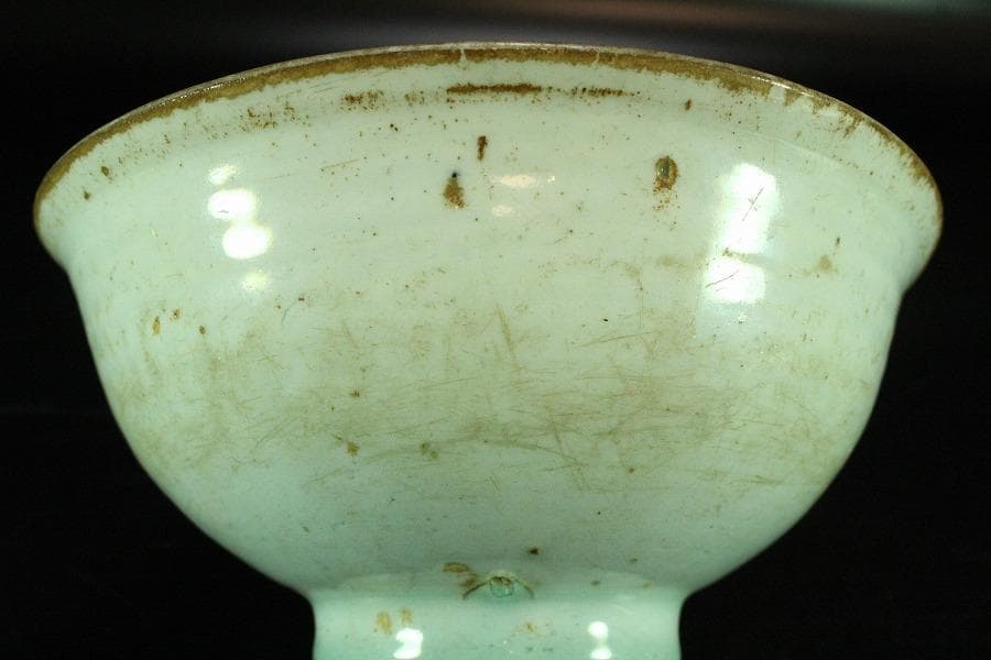 中国美術 青白磁 影青 碗 φ16.5cm 宋(K-XA723)