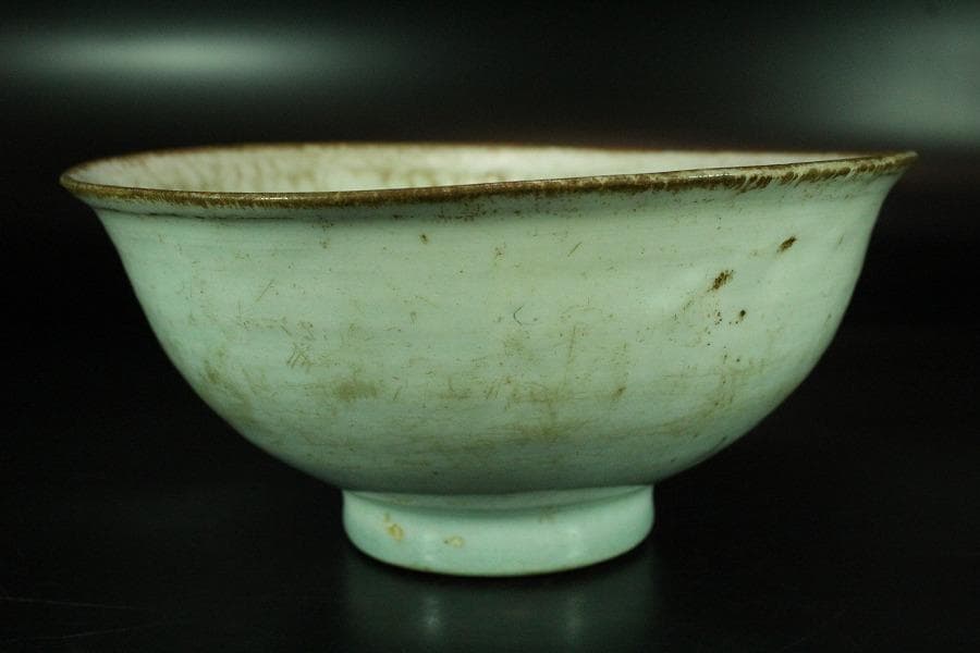 中国美術 青白磁 影青 碗 φ16.5cm 宋(K-XA723)