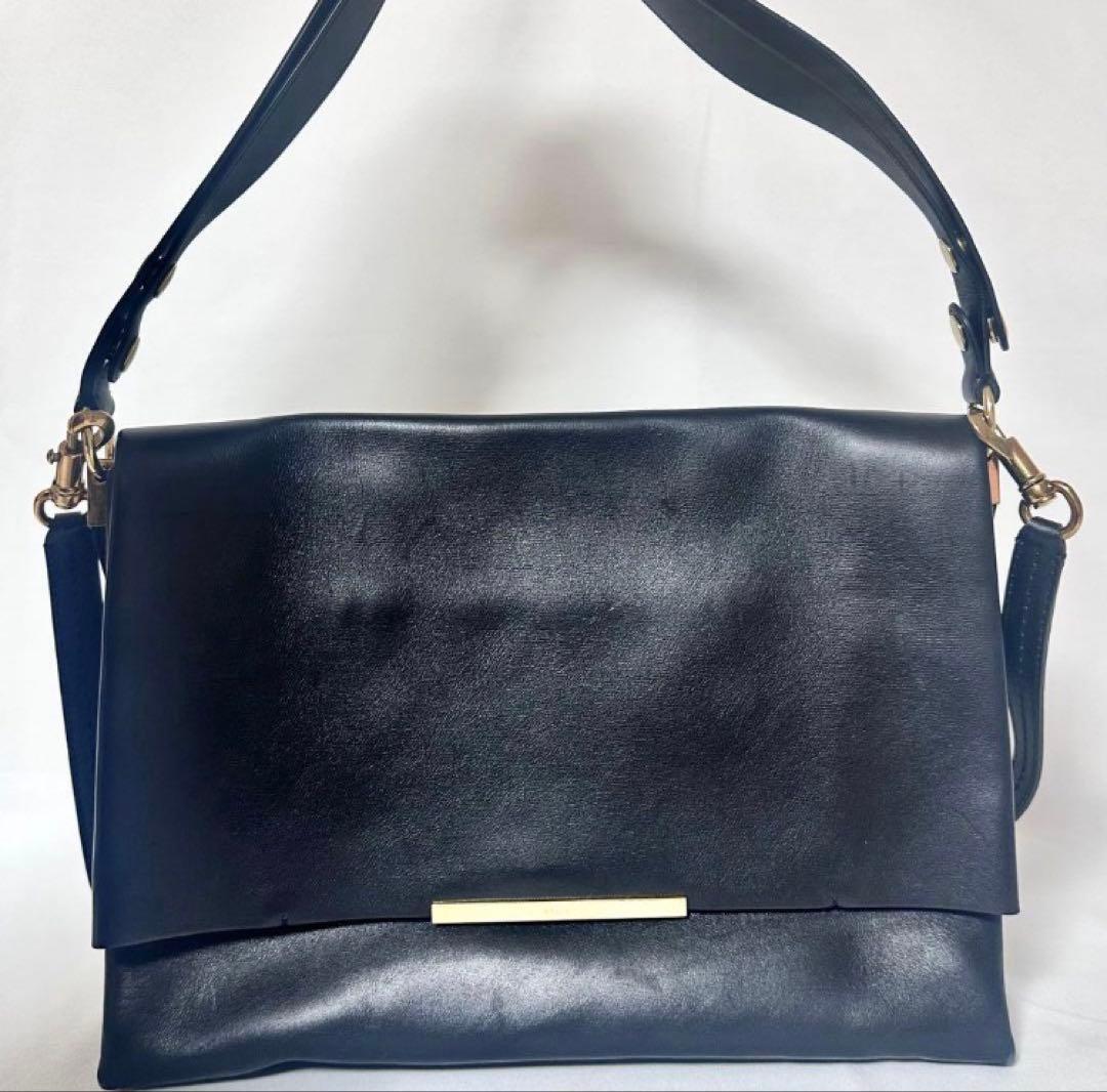 CELINE セリーヌ ブレード ショルダーバッグ ブラック ※注意点あり※