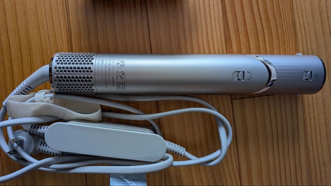 シルバー 2way・3wayヘアアイロン 本体と付属品