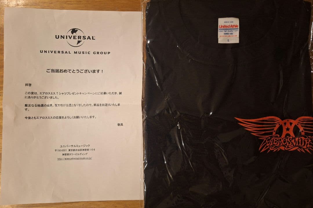 【非売品・未開封・激レア】エアロスミス 復刻20タイトルジャケ写 Tシャツ L