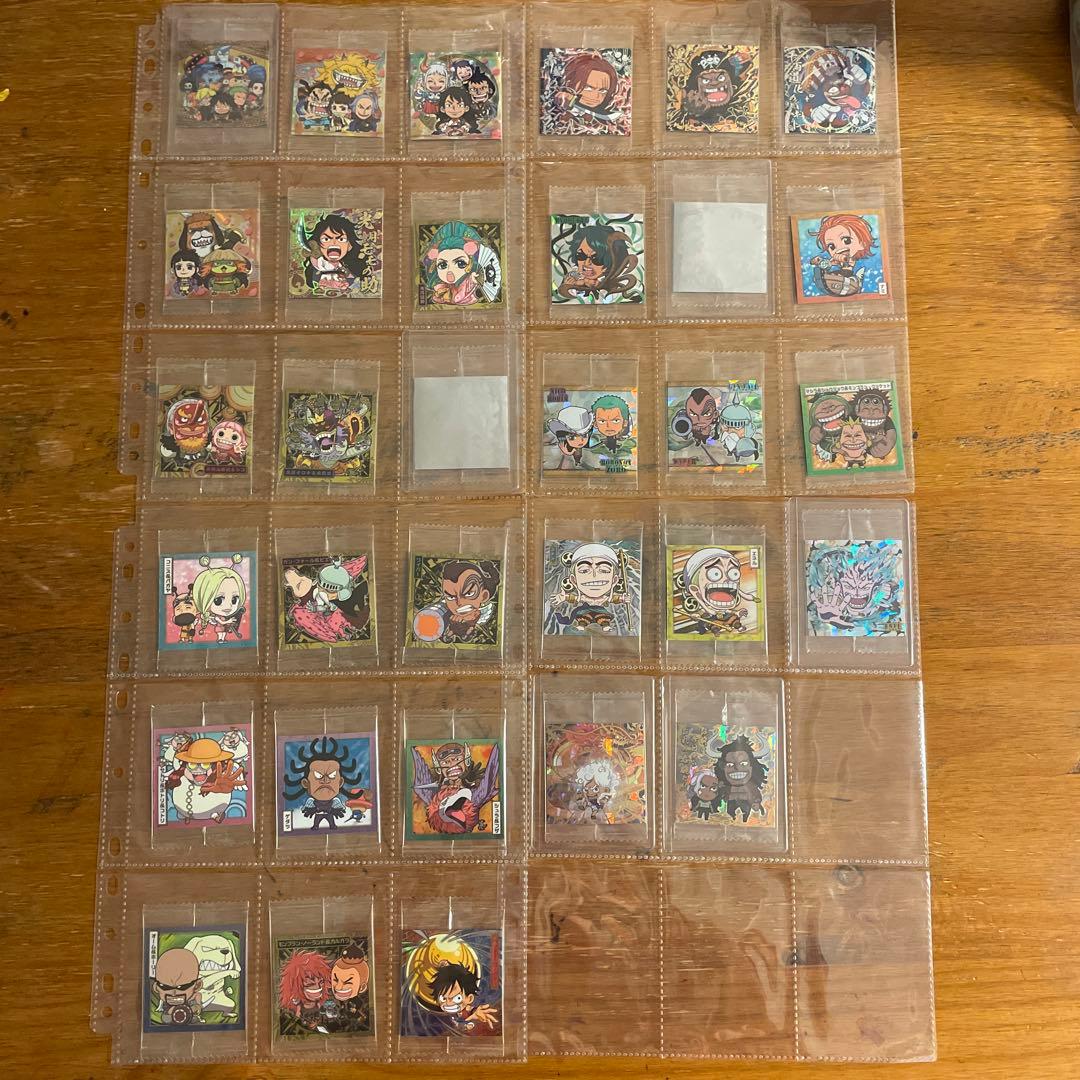 ワンピースウエハースシール　フルコンプ　log1~12 両面ニカ+多数