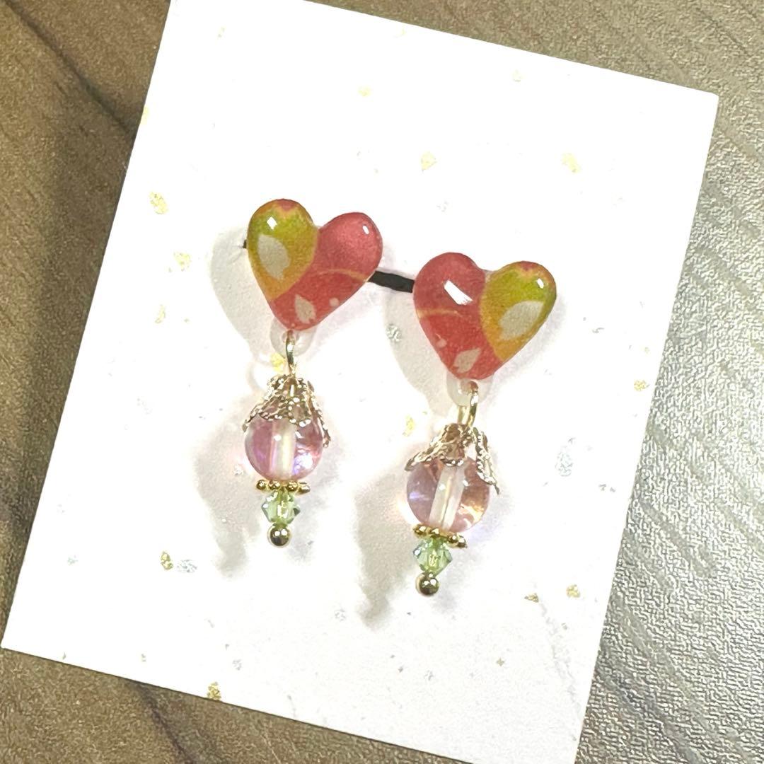 和風ピアス　とまとメガネ