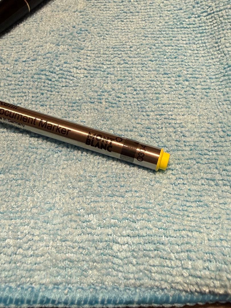 モンブラン ドキュメントマーカー 蛍光ペン 使用少ない黄色マーカーつき