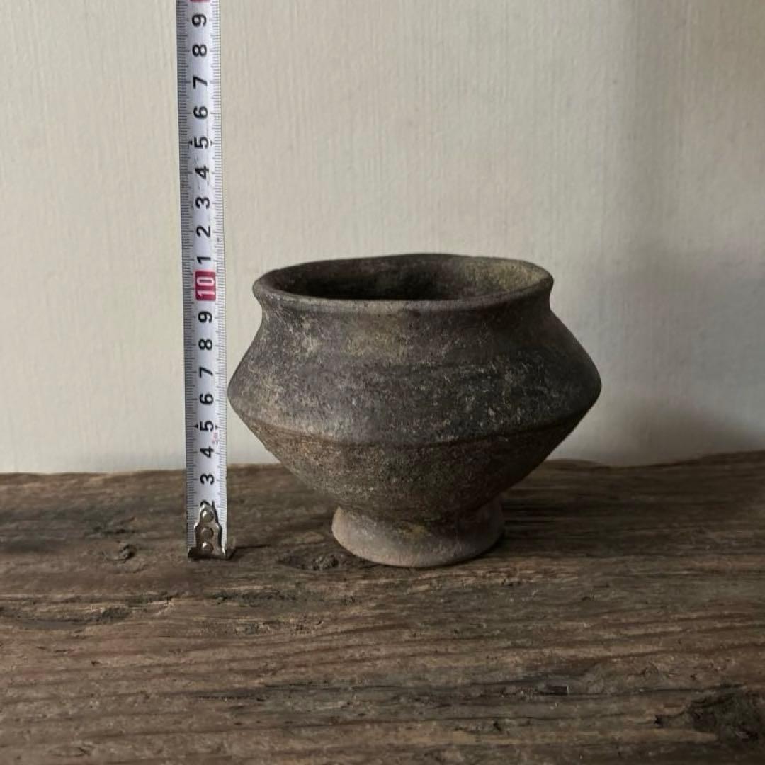 須恵器小壺　古美術　古道具　花器　アンティーク　骨董　新羅　高麗　南蛮　検:李朝
