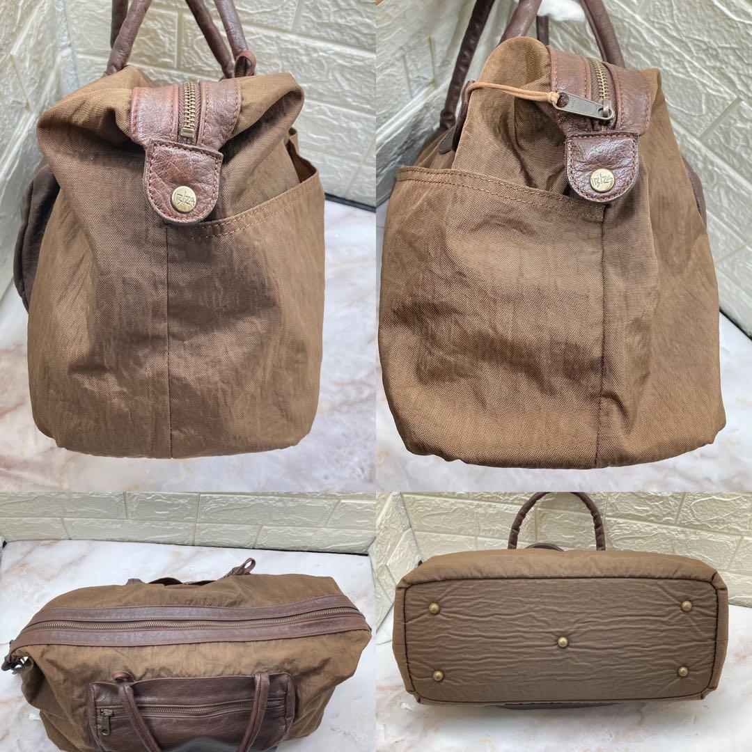 極美品❣️ IBIZAイビサ本革ボストンバッグショルダーストラップ旅行鞄 ブラウン