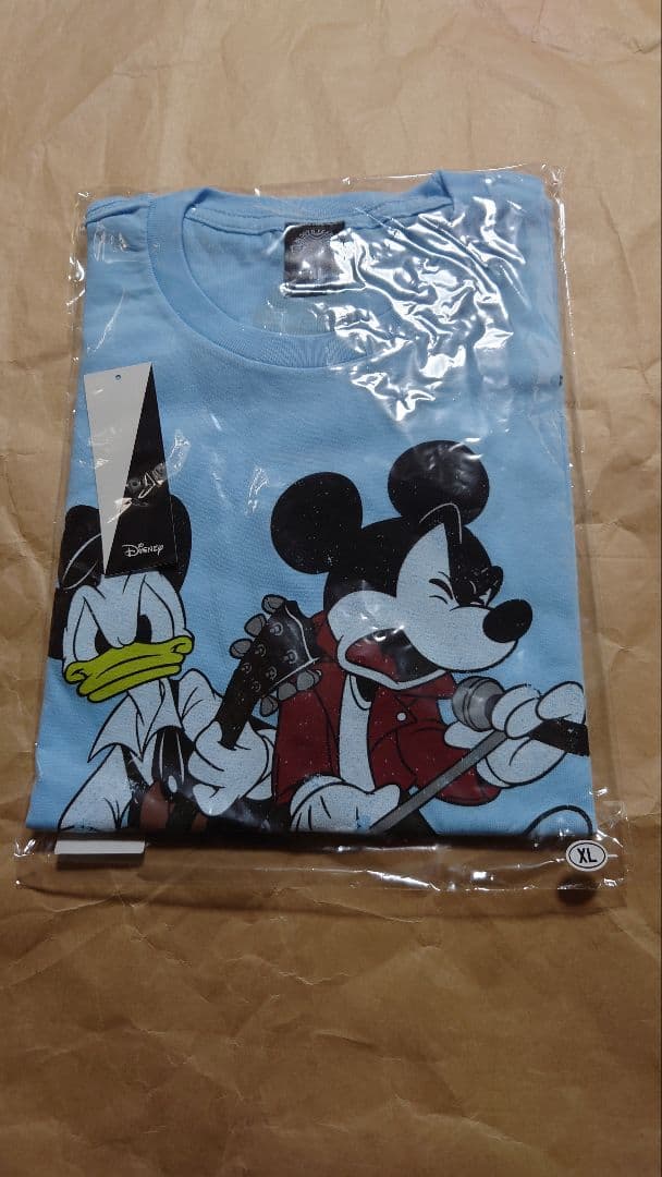 B'z　ディズニー　Tシャツ ブルー　XLサイズ