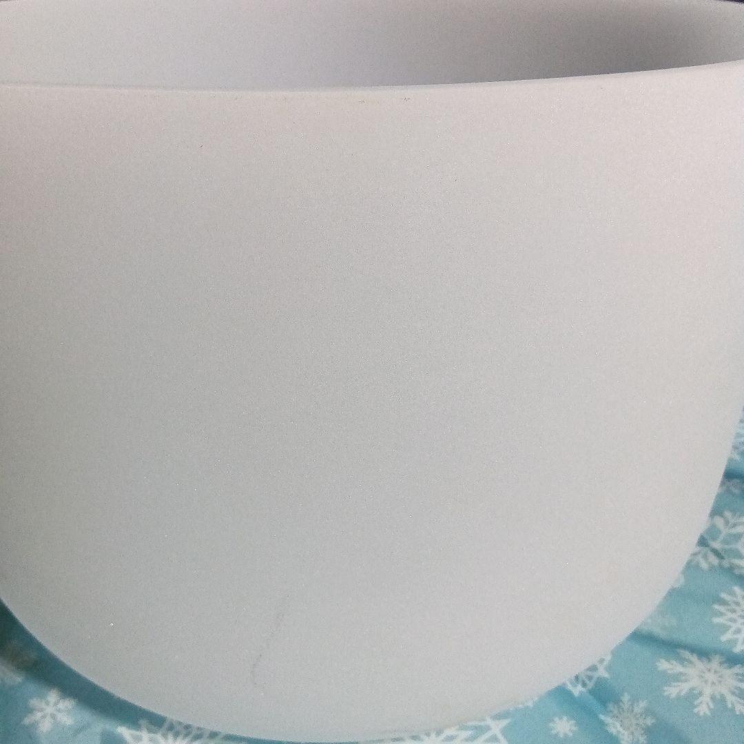クリスタルボウル ホワイト シンキングボウル*大きめ【３３cm】自宅保管品