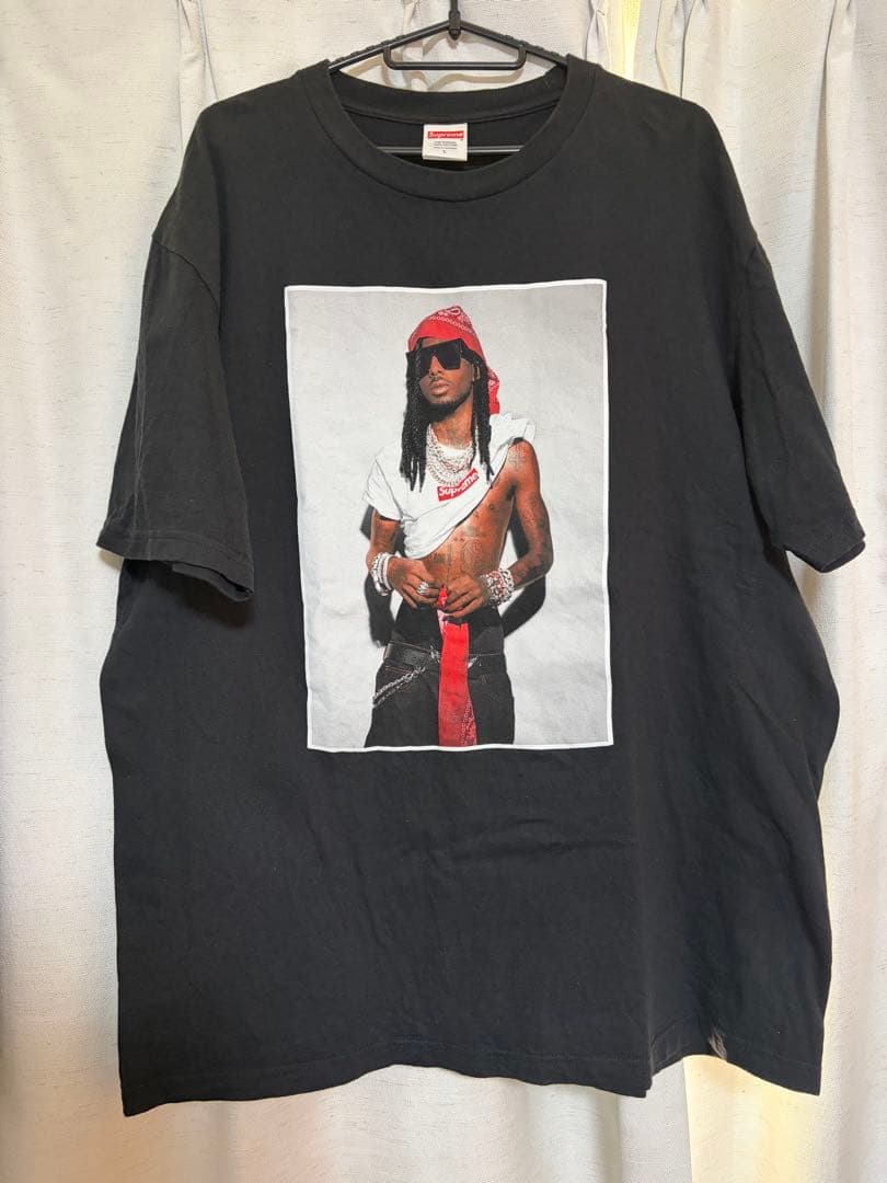 一回着用！Supreme Playboi Carti Tee Black Ｌ