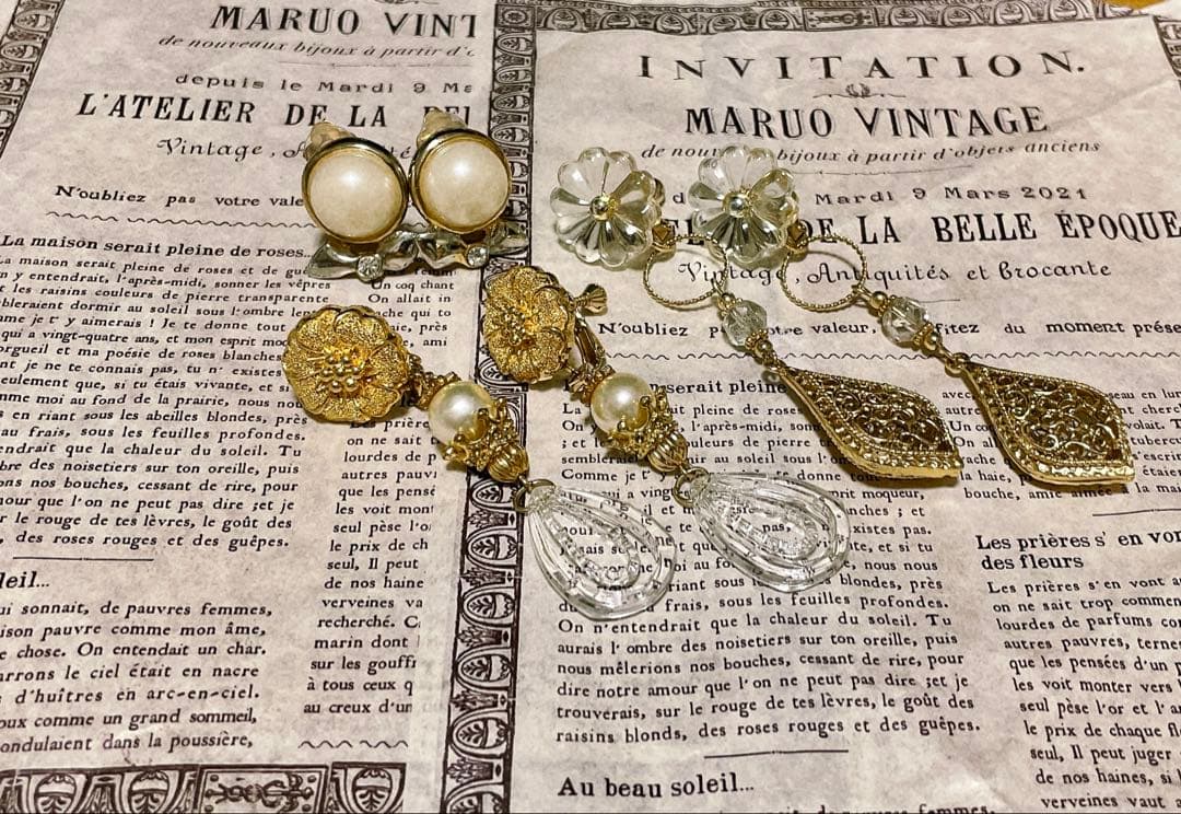 maruo vintage イヤリング