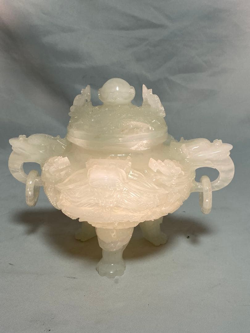 2634❣️ 白玉香炉　中国青海