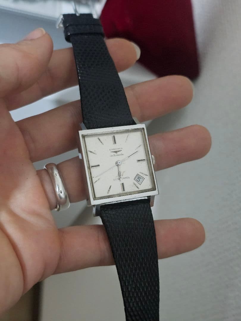 [稼働]　ロンジン　　ULTRA-CHRON　シルバー　自動巻き　ユニセックス