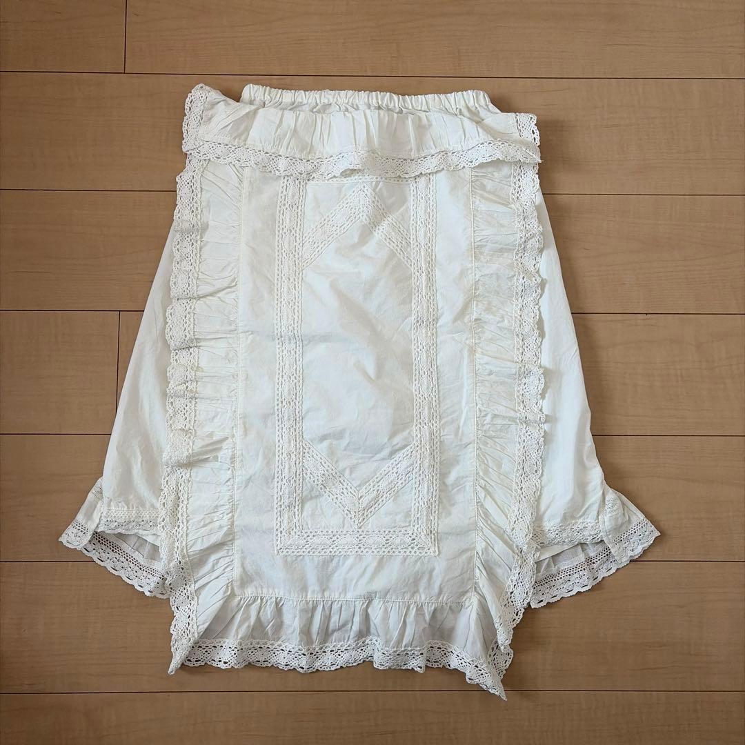スローブイエナ　クリンクル　レーススカート　クッションブラウス　ヴィンテージ
