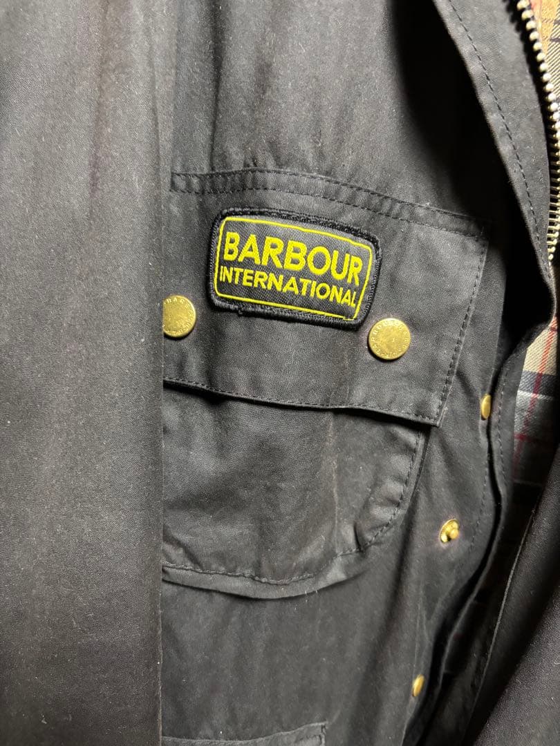 希少BarbourINTERNATIONAL3ワラントEnglandベルスタッフ