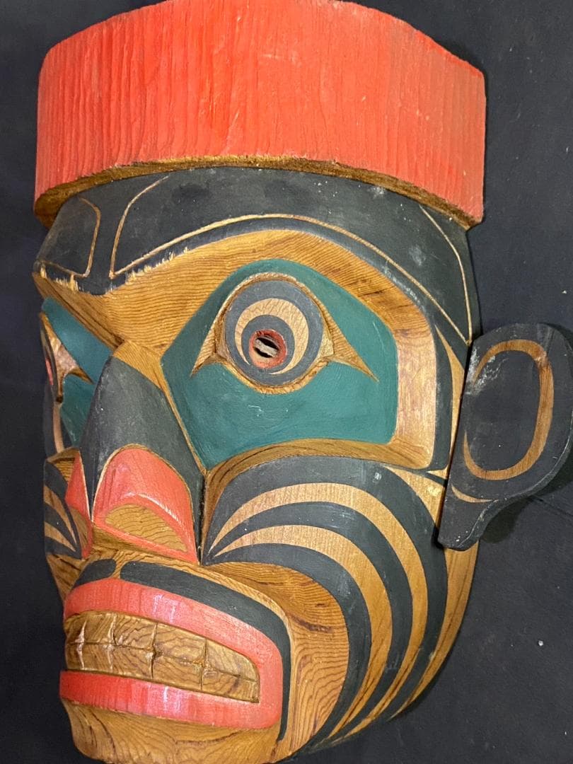 Kwakiutl Mask Oscar Ozzie Matilpi 木製 マスク