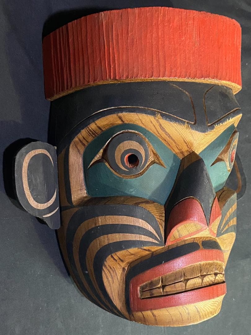 Kwakiutl Mask Oscar Ozzie Matilpi 木製 マスク