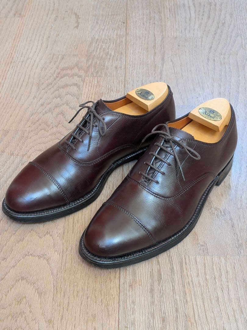 Alden 906 オールデン ストレートチップ バーガンディ 箱付き 8D