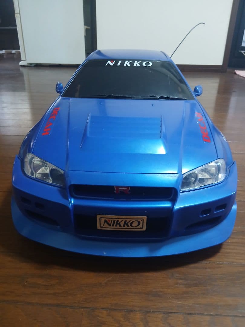 NIKKO GT-R.R34.1/5青色激レア完全動作品.送料込み。