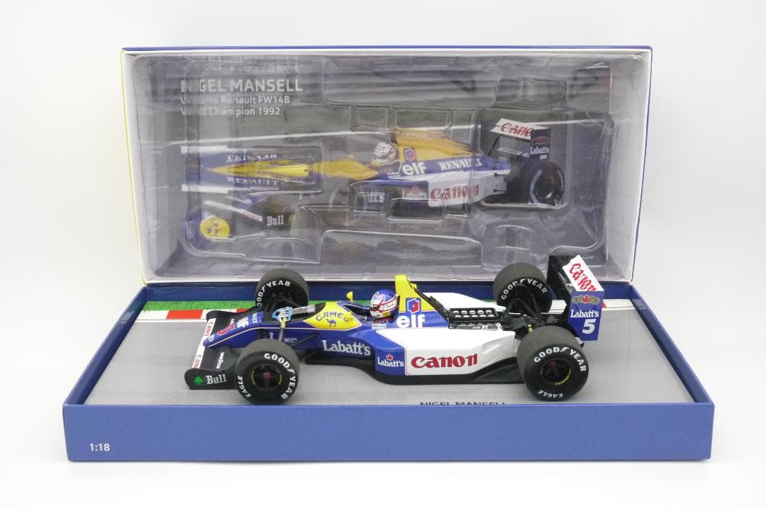 kuusプロフィ重要1/18 ウィリアムズ FW14B キャメル マンセル