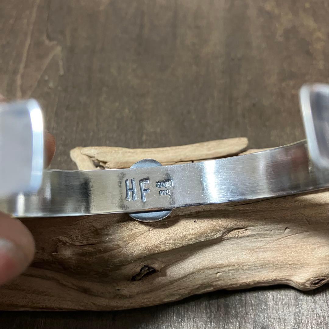 オーダー品　ナンバーエイト　ターコイズ　シルバー　バングル　ブレスレット