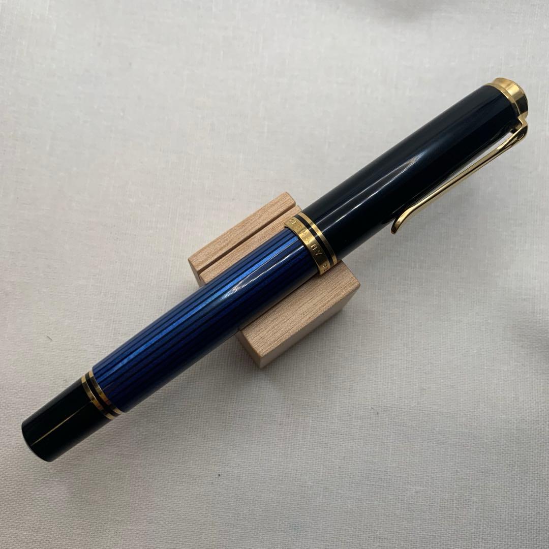 ペリカン　スーベレーンM800 青縞18C万年筆　字幅F