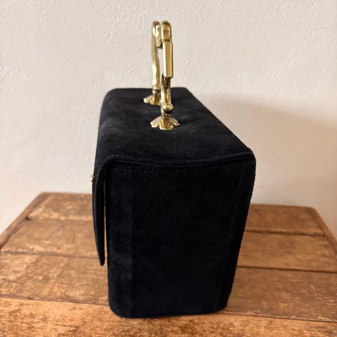 希少　モスキーノ　ヴィンテージ　マットゴールド金具　バッグ　バニティ　ポーチ