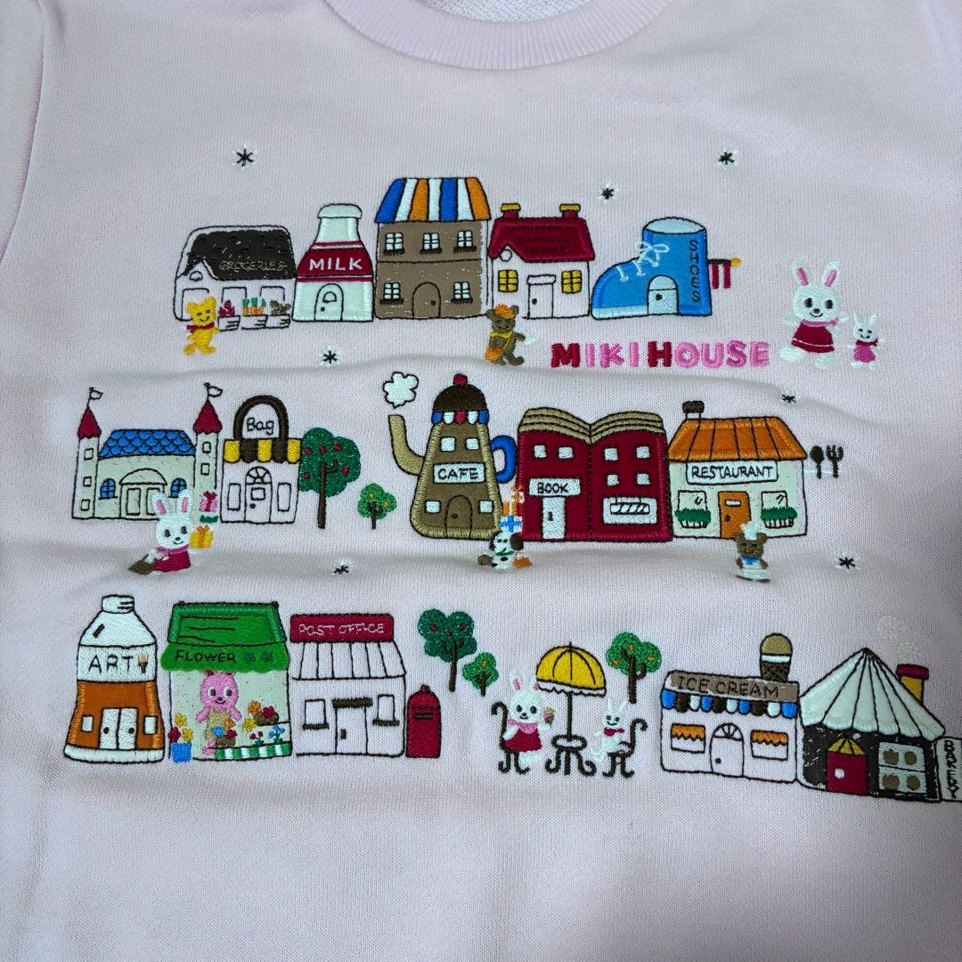 ミキハウス　うさこワッペントレーナー　130