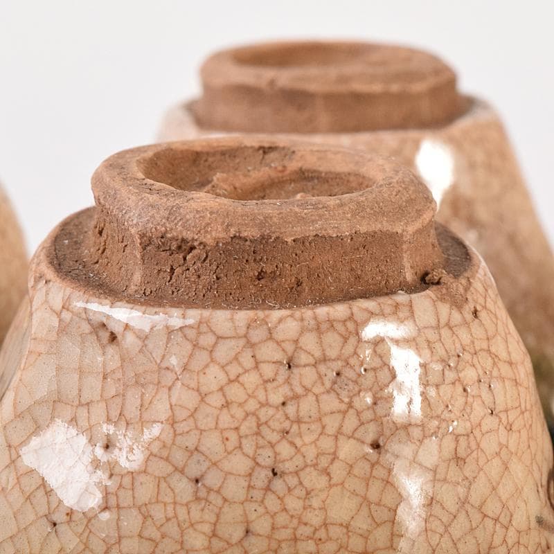 煎茶道具　織部焼　玉露　煎茶器揃　急須　湯冷　茶碗五客　V　R7774