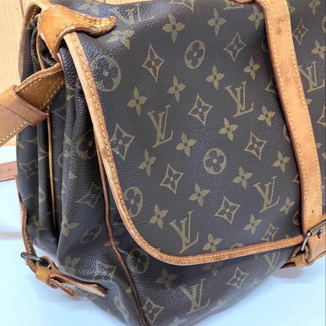 ES114 LOUIS VUITTON ルイヴィトン ソミュール35 モノグラム