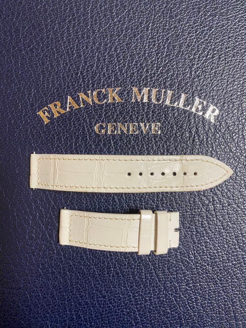 16mm フランクミュラー 純正 ホワイト ストラップ ベルト