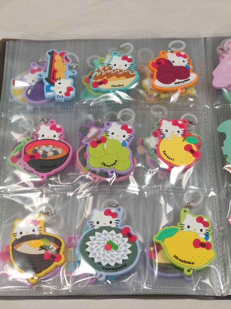 【全52個】ハローキティ　ジモトデザイン　ラバーマスコット　コンプリートセット