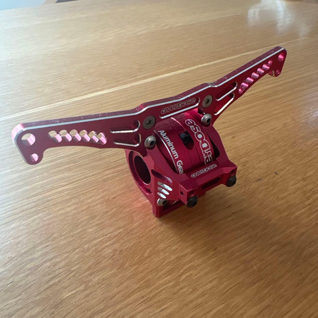 オーバードーズ overdose アルミギヤバルク、ギヤケース、ショックタワー