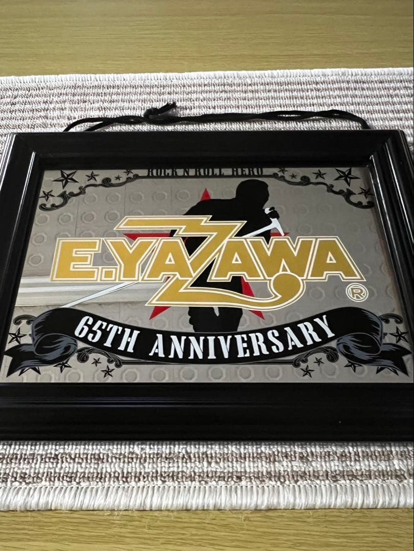 【新品未使用】矢沢永吉　65TH ANNIVERSARY パブミラー