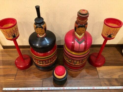 雛人形こけし　創作こけし　陣野原幸紀　大型こけし